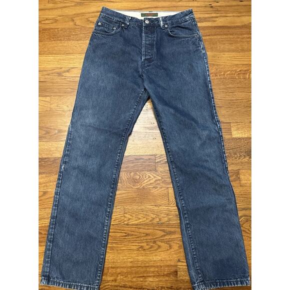 Katherine Hamnett Jeans 30 Blue Button fly Made In Italy - Picture 2 of 14